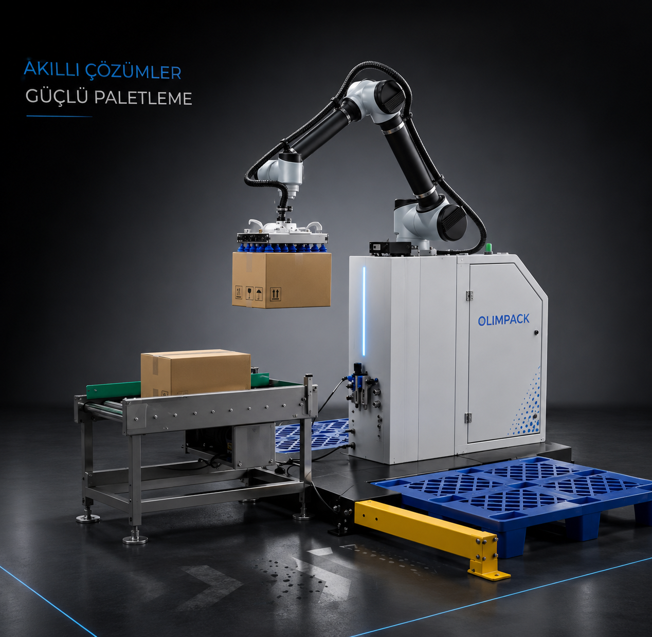 OLİMPACK ENDÜSTRİYEL PALETLEME ROBOTU | PALLETIZER ROBOT  - 3